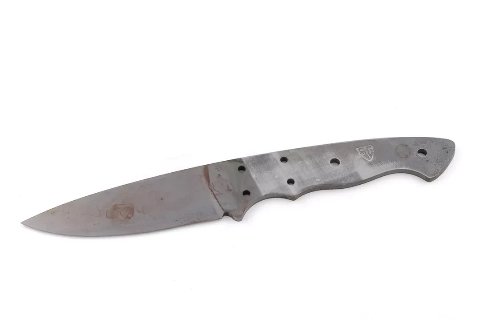 gehärteter kleiner Jagdmesserrohling III aus N690 oder Rex121 Thumbnail